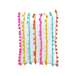 THROWPILLOW White & Pink Embellished Square Cushion Cover-image-11