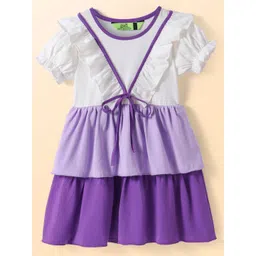 Tiara Puff Sleeve Fit & Flare Dress-picture-56