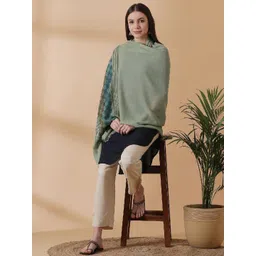 Tiara Women Checked Woven Design Shawl-picture-24