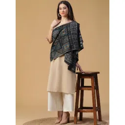 Tiara Women Geometric Woven Design Shawl-picture-17