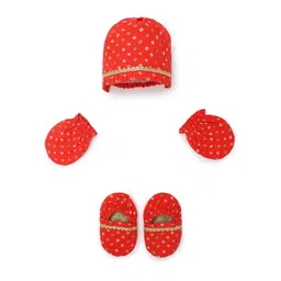 Tiber Taber Baby Booties Mittens And Cap Set-picture-23