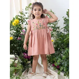 Tiber Taber Girl Floral Embroidery Dress-picture-36