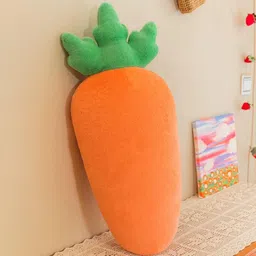 tickles Carrot Cylindrical Type Soft Plush Cushion Body Foot Pillow For Kids Home Decor - 40 cm-picture-31