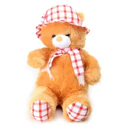 Tickles Cute Princess Teddy Soft Stuffed Plush Toy For Kids Boys & Girls Birthday Gifts (Size: Length 35 cm; Color: Brown) image 1