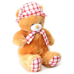 Tickles Cute Princess Teddy Soft Stuffed Plush Toy For Kids Boys & Girls Birthday Gifts (Size: Length 35 cm; Color: Brown) image 2