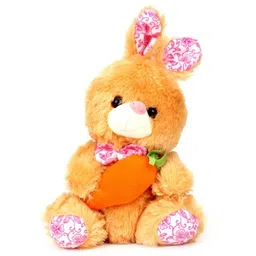 Tickles Cute Rabbit with Carrot Soft Stuffed Plush Toy For Kids Boys & Girls Birthday Gifts (Color: Brown Size: Length 18 cm)-picture-24