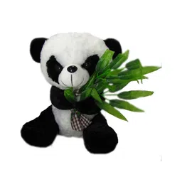 Tickles Panda with Leaves Stuffed Soft Plush Toy For Kids Boys & Girls Birthday Gifts (Size: Length 25 cm Color: Black & White)-picture-14