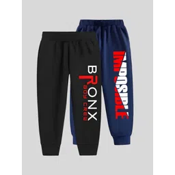 TICOSS Boys Pack Of 2 Typography Printed Pure Woolen Joggers Track Pants-picture-14