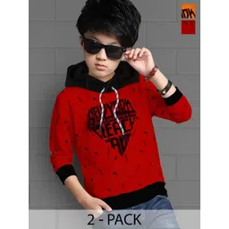 TICOSS Boys Typography 2 Printed Hooded T-shirt-picture-26