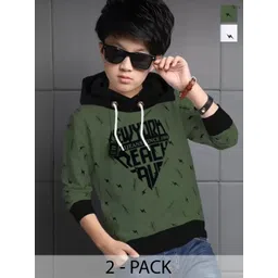 TICOSS Boys Typography 2 Printed Hooded T-shirt-picture-37