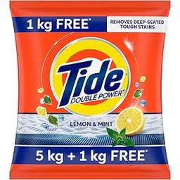 Tide Plus Double Power Detergent Washing Powder Lemon & Mint 5kg + 1kg FREE-picture-14