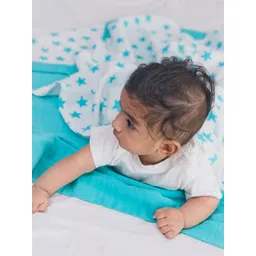 TIDY SLEEP Blue & White Little Star Cotton Mild Winter 210 GSM Single Bed Dohar-picture-32