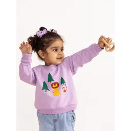 TIDY SLEEP Girls Printed Antimicrobial Sweatshirt-picture-37