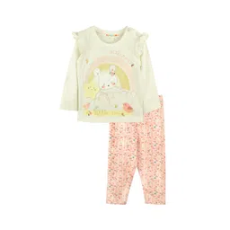 TIDY SLEEP Girls Printed Pure Cotton Clothing Set-picture-58