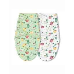 TIDY SLEEP Infants Kids Set Of 2 Printed Hug-Me U-Shape Wrapper-image-6
