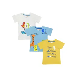 TIDY SLEEP Kids 3 Printed Moisture Wicking Applique T-shirt-picture-30