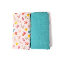 TIDY SLEEP White & Blue 2 Pieces Floral Mild Winter 210 GSM Cotton Single Bed Dohar-picture-24