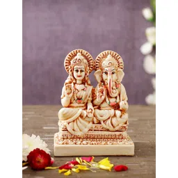 TIED RIBBONS Beige & Brown Laxmi Ganesha Idol-picture-26