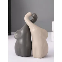 TIED RIBBONS Beige & Grey Figurine Showpiece- 4.3 Inches-picture-16