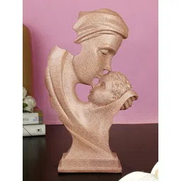 TIED RIBBONS Beige-Colored Mother with Child Love Statue Showpiece-picture-23