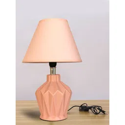 TIED RIBBONS Beige Solid Table Lamp with Shade-picture-24