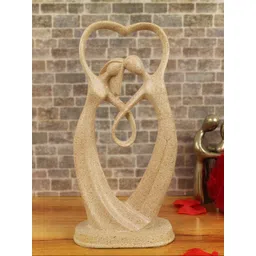TIED RIBBONS Beige Textured Romantic Couple Figurine Showpiece-picture-13