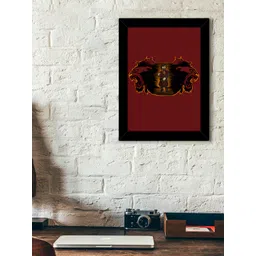TIED RIBBONS Black & Maroon Solid Game Of Thrones Caricature Wall Art-picture-32