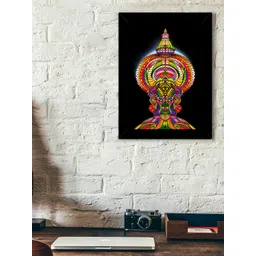 TIED RIBBONS Black & Red Solid Graphic Wall Art-picture-41