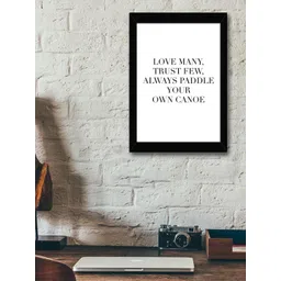 TIED RIBBONS Black & White Inspirational Typographic Wall Art-picture-32