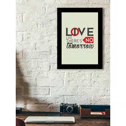 TIED RIBBONS Black & White Solid Inspirational Typographic Wall Art-picture-36