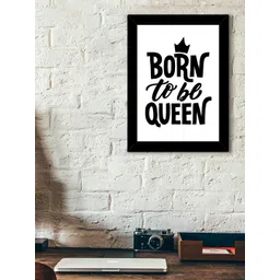 TIED RIBBONS Black & White Solid Typographic Wall Art-picture-20