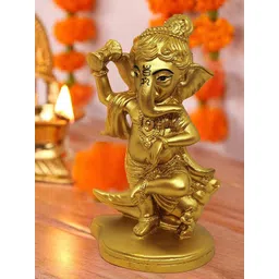 TIED RIBBONS Gold-Toned Solid Ganesh Showpieces-picture-15