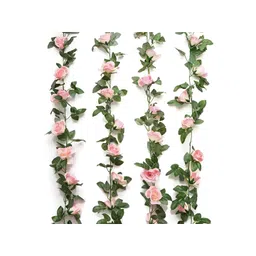TIED RIBBONS Set of 2 Artificial Rose Vine Creeper Flower Garland-picture-30