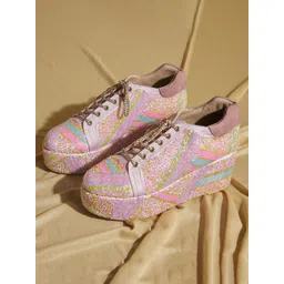 TIESTA Women Printed Sneakers Western - Embellished-picture-28