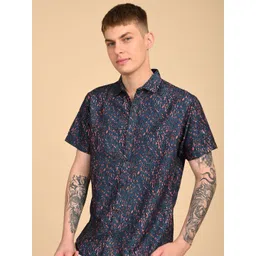TIGER SNAKE Comfort Spread Collar Floral Printed Opaque Shirt-picture-36