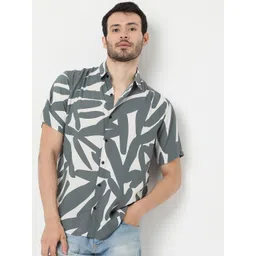 TIGER SNAKE Men Comfort Opaque Printed CasualHalf Sleeves Shirt-picture-29