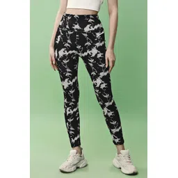 tigersnake Solid Women Black, White Tights-picture-46