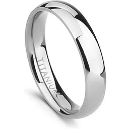 tigrade 2mm 4mm 6mm 8mm 10mm Titanium Ring Plain Dome High Polished Wedding Band Comfort Fit Size 3-15-picture-30