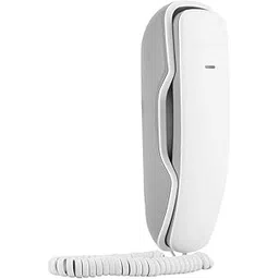 tihebeyan Expandable Corded Telephone, Last Number Redial Phone Pause and Mute Function Trimline Corded Phone Noise Cancelling Telephone for Home School Office Kitchen(White)-picture-19