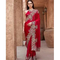 tikhi imli Women Embellished Chiffon Saree-picture-33