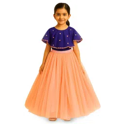 TILISM Girls Embellished Beads And Stones Short Sleeves Ready to Wear Lehenga & Choli-picture-12