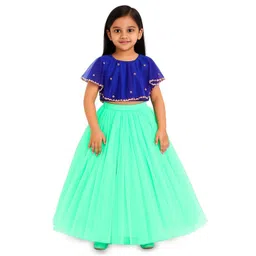 TILISM Girls Embellished Beads And Stones Short Sleeves Ready to Wear Lehenga & Choli-picture-13