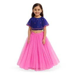 TILISM Girls Embellished Beads And Stones Short Sleeves Ready to Wear Lehenga & Choli-picture-14
