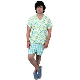 tilism Multi Printed Night Suit Set || Sleepwear Loungewear Shirt & Shorts Combo ||-picture-32