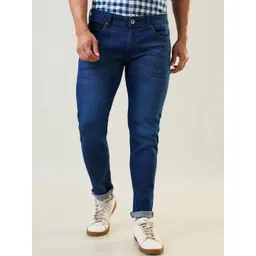 TIM PARIS Men Original Skinny Fit Mid-Rise Light Fade Stretchable Jeans-picture-15