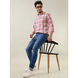 TIM PARIS Men Skinny Fit Mid-Rise Clean Look Cotton Stretchable Jeans image 5