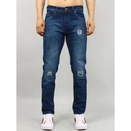 TIM PARIS Men Skinny Fit Mildly Distressed Light Fade Stretchable Jeans-picture-34