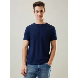 TIM PARIS Men Solid Round Neck Cotton T-shirt-picture-10
