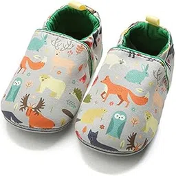 timatego Toddler Baby Boys Girls Shoes Non Skid Slipper Sneaker Moccasins Infant First Walker House Walking Crib Shoes(0-24 Months)-picture-49
