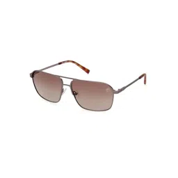 Timberland Brown UV Protection Aviator Sunglasses for Men-picture-29